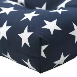 Kirklands Home Outdoor Cushions & Pillows|Blue & White Stars Outdoor Seat Cushions, Set of 2
