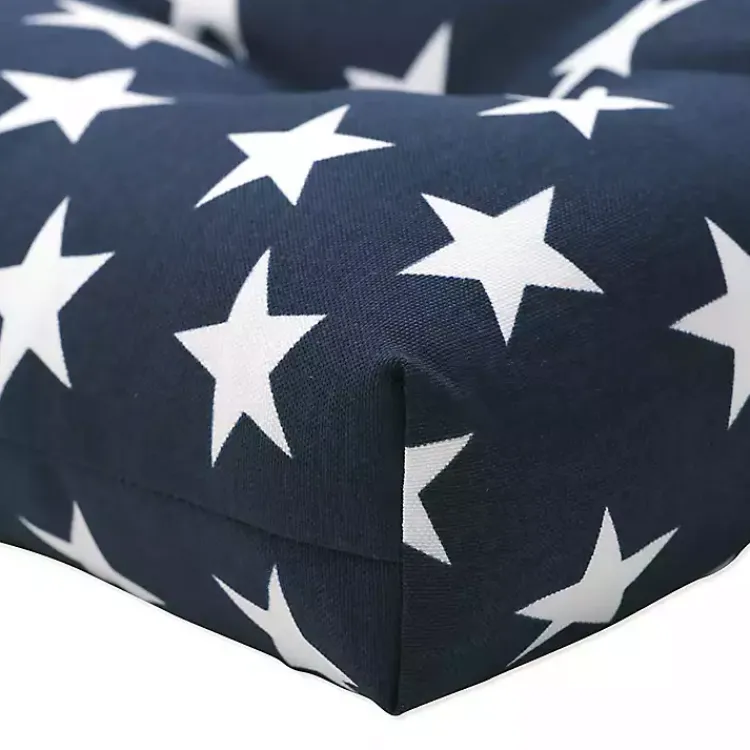 Kirklands Home Outdoor Cushions & Pillows|Blue & White Stars Outdoor Seat Cushions, Set of 2