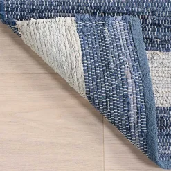 Kirklands Home Area Rugs|Blue & White Striped Indoor/Outdoor Rug, 6x9