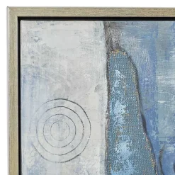 Kirklands Home Canvas Art|Blue Abstract Framed Canvas Art Print