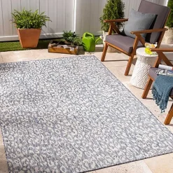 Kirklands Home Outdoor Rugs|Blue Amur Outdoor Rug, 9x12