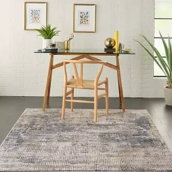 Kirklands Home Area Rugs|Blue and Beige Tally Textured Area Rug, 3x5