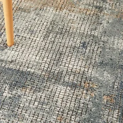 Kirklands Home Area Rugs|Blue and Beige Tally Textured Area Rug, 3x5