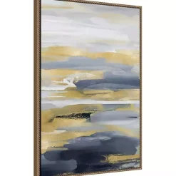 Kirklands Home Canvas Art|Blue and Gold Intuition II Canvas Art Print