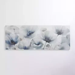 Kirklands Home Canvas Art|Blue and Gray Florals Canvas Art Print