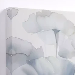 Kirklands Home Canvas Art|Blue and Gray Florals Canvas Art Print