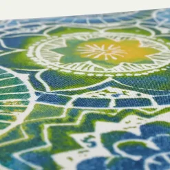 Kirklands Home Outdoor Cushions & Pillows|Blue and Green Lagoon Outdoor Chaise Cushion