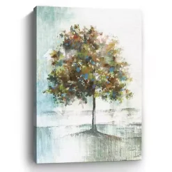 Kirklands Home Canvas Art|Blue and Green Solo Tree Giclee Canvas Art Print