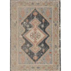 Kirklands Home Area Rugs|and Ivory Traditional Motif Area Rug, 5x7 Blue