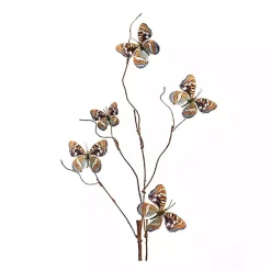 Sale Blue and Orange Butterfly Twig Sprays, Set of 6 Stems & Bouquets