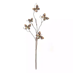Sale Blue and Orange Butterfly Twig Sprays, Set of 6 Stems & Bouquets