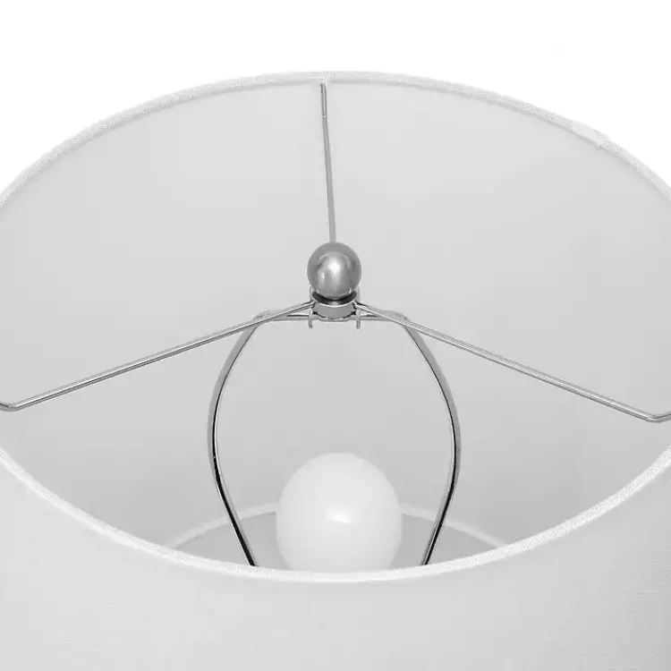 Kirklands Home Table Lamps|Blue and Ceramic Faux Rope Table Lamp White