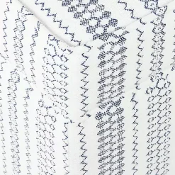 Kirklands Home Benches & Ottomans|Blue and White Hometown Striped Storage Ottoman