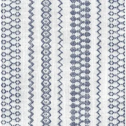 Kirklands Home Benches & Ottomans|Blue and White Hometown Striped Storage Ottoman