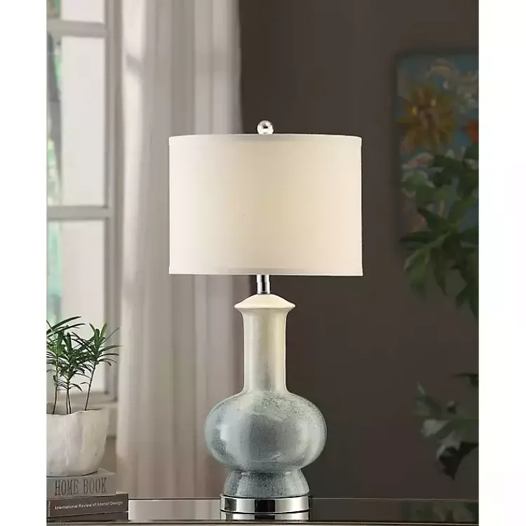Kirklands Home Table Lamps|Blue and Ombre Ceramic Table Lamp White