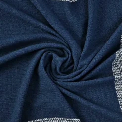 Blue and White Plaid Organic Cotton Throw Blankets & Throws