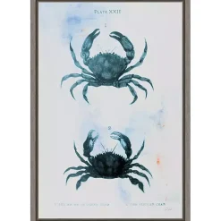 Kirklands Home Canvas Art|Blue Bay Crabs Framed Canvas Art Print