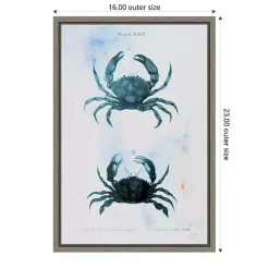 Kirklands Home Canvas Art|Blue Bay Crabs Framed Canvas Art Print