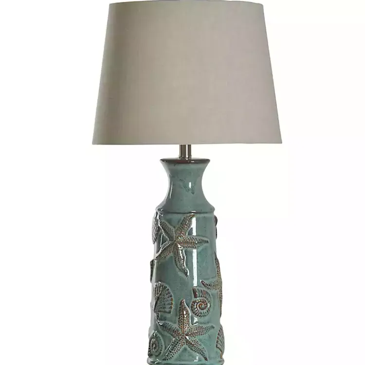 Kirklands Home Table Lamps|Blue Bay Nautical Ceramic Table Lamp Tan