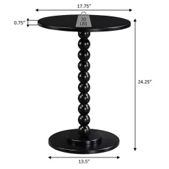 Kirklands Home Accent & End Tables|Beaded Spindle Accent Table Blue