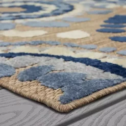 Kirklands Home Outdoor Rugs|Blue Bliss Bay Outdoor Area Rug, 7x10