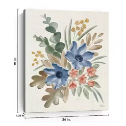 Kirklands Home Canvas Art|Blue Botanical Blend Canvas Art Print