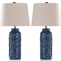 Kirklands Home Table Lamps|Blue Boical Mayfield Table Lamps, Set of 2 Tan