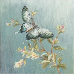 Kirklands Home Canvas Art|Blue Butterfly Framed Canvas Art Print