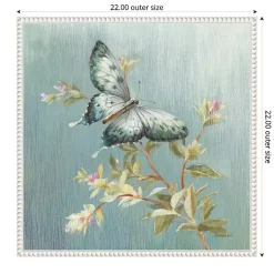 Kirklands Home Canvas Art|Blue Butterfly Framed Canvas Art Print