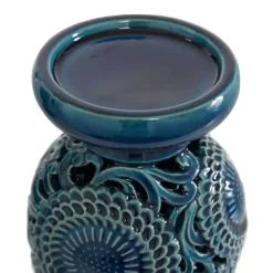 New Ceramic Tiered Base Candle Holders, Set of 2 Candle Holders