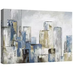 Kirklands Home Canvas Art|Blue City Canvas Art Prints, Set of 2