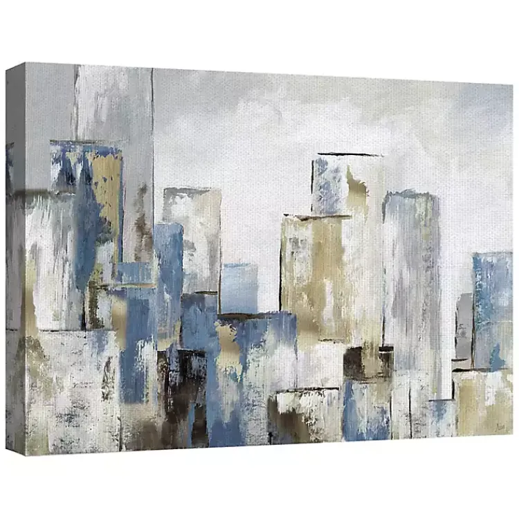 Kirklands Home Canvas Art|Blue City Canvas Art Prints, Set of 2