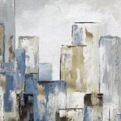 Kirklands Home Canvas Art|Blue City Canvas Art Prints, Set of 2