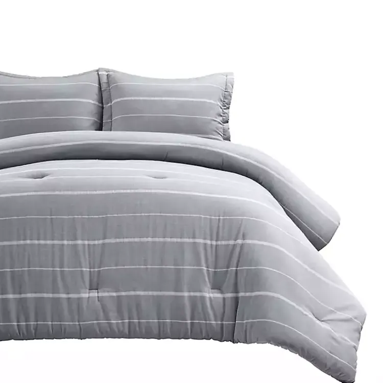 Kirklands Home Comforters|Classic Stripe 3-pc. Full/Queen Comforter Set Blue