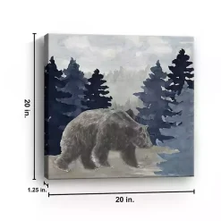 Kirklands Home Canvas Art|Blue Cliff Mountains Bear I Canvas Art Print