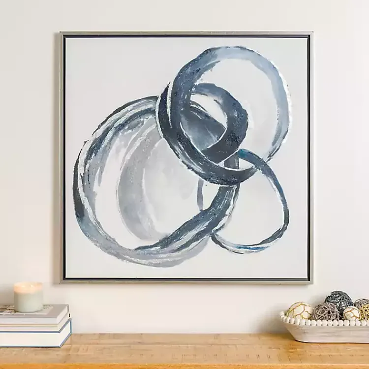 Kirklands Home Canvas Art|Blue Connections Canvas Art Print