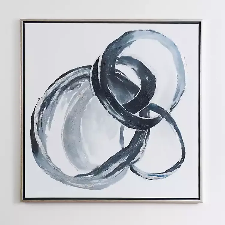 Kirklands Home Canvas Art|Blue Connections Canvas Art Print