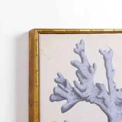 Kirklands Home Canvas Art|Blue Coral Framed Canvas Art Prints, Set of 2