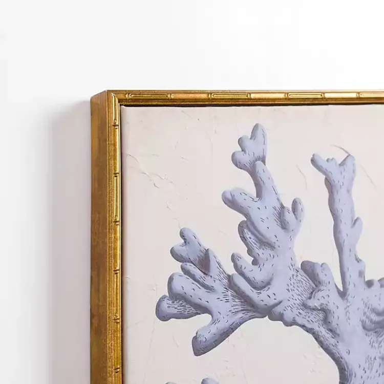 Kirklands Home Canvas Art|Blue Coral Framed Canvas Art Prints, Set of 2