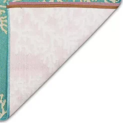 Kirklands Home Outdoor Rugs|Coral Indoor/Outdoor Runner, 1x4 Blue