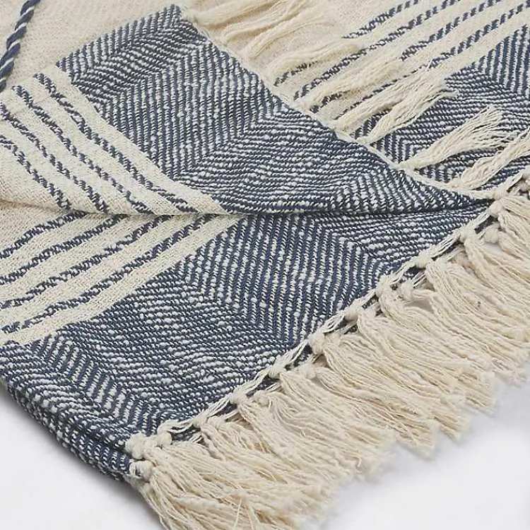 New Cotton Diamond Geometric Fringe Throw Blankets & Throws