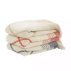 New Cotton Diamond Geometric Fringe Throw Blankets & Throws