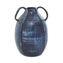 Outlet Crosshatch Double Handle Ceramic Vase, 9 in. Vases