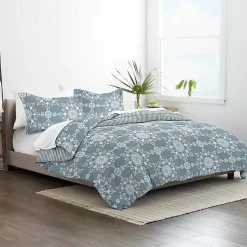 Kirklands Home Comforters|Daisy Medallion Queen 3-pc. Comforter Set Blue