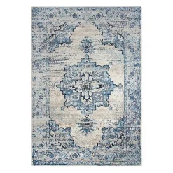 Kirklands Home Area Rugs|Edward Medallion Area Rug, 8x10 Blue