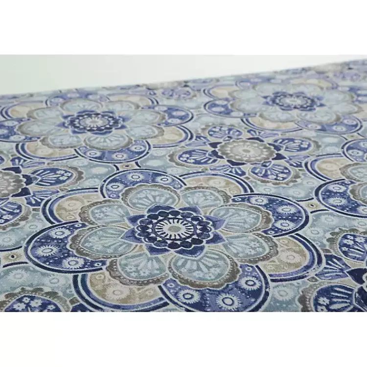 Kirklands Home Outdoor Cushions & Pillows|Emilia Tufted Outdoor Loveseat Cushion Blue