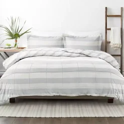 Kirklands Home Comforters|Blue Faded Stripe 3-pc. Queen Comforter Set