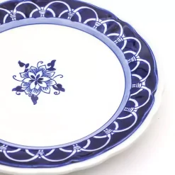 Kirklands Home Dinnerware|Blue Floral Hand Painted 16-pc. Dinnerware Set