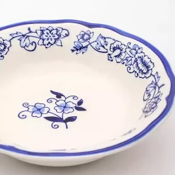 Kirklands Home Dinnerware|Blue Floral Hand Painted 16-pc. Dinnerware Set