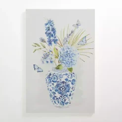 Kirklands Home Canvas Art|Blue Floral in China Vase I Canvas Art Print